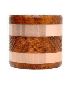 EC420 Weaving Wood Style 63mm 4 Piece Grinder - Orange/Copper