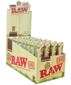 RAW Pre Rolled Cones - Organic Hemp King Size - 3/pack