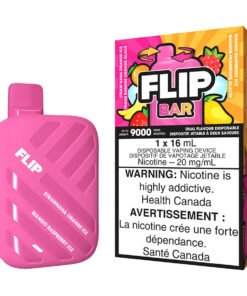 Flip Bar Disposable Vape Device - Straw Nana Orange Ice And Mango Raspberry Ice