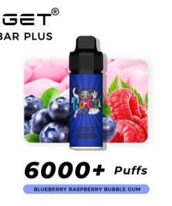 iGET BAR PLUS VAPE 6000 PUFF – BLUEBERRY RASPBERRY BUBBLEGUM