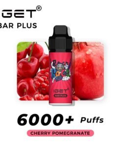 iGET BAR PLUS VAPE 6000 PUFF – CHERRY POMEGRANATE