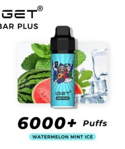 iGET BAR PLUS VAPE 6000 PUFF – WATERMELON MINT ICE