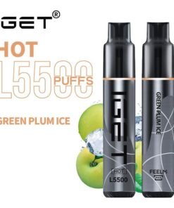 iGET HOT VAPE 5500 PUFF – GREEN PLUM ICE