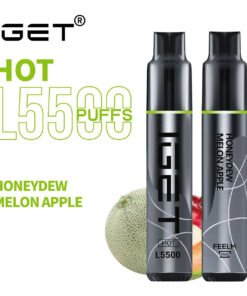 iGET HOT VAPE 5500 PUFF – HONEYDEW MELON APPLE