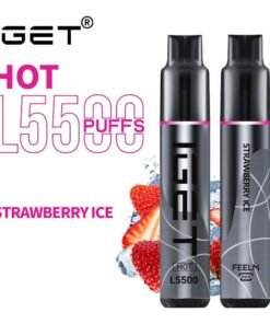 iGET HOT VAPE 5500 PUFF – STRAWBERRY ICE