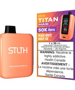 STLTH Titan Max Disposable Vape Device - Peach White Grape Ice