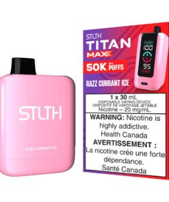 STLTH Titan Max Disposable Vape Device - Razz Currant Ice