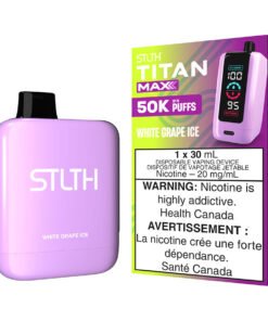 STLTH Titan Max Disposable Vape Device - White Grape Ice