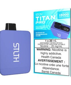 STLTH Titan Pro Disposable Vape Device - Blue Razz Ice