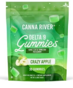 DELTA 9 THC GUMMIES WITH CBD – CRAZY APPLE – CANNA RIVER