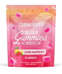DELTA 8 THC GUMMIES – LEMON RASPBERRY – CANNA RIVER