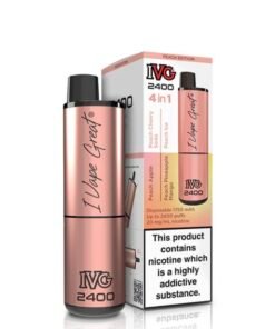 IVG 2400 Peach Edition 4 In 1 20mg Disposable Vape