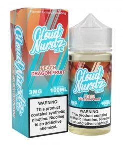 Cloud Nurdz Iced Peach Dragon Fruit Vape Juice 100ml