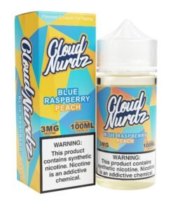 Cloud Nurdz Peach Blue Raspberry 100ml Synthetic Nic Vape Juice