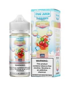 Pod Juice Freeze Strawberry Apple Watermelon TF 100ml Vape Juice