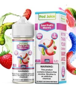 Pod Juice Sour Fruity Worms Freeze TF Vape Juice 100ml
