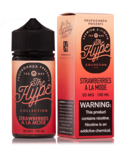 The Hype Strawberries A La Mode 100ml Vape Juice